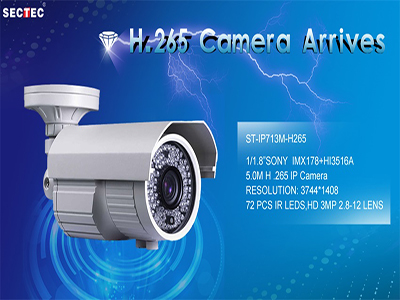 H.265 5.0 megapixel IP cameras Arrive