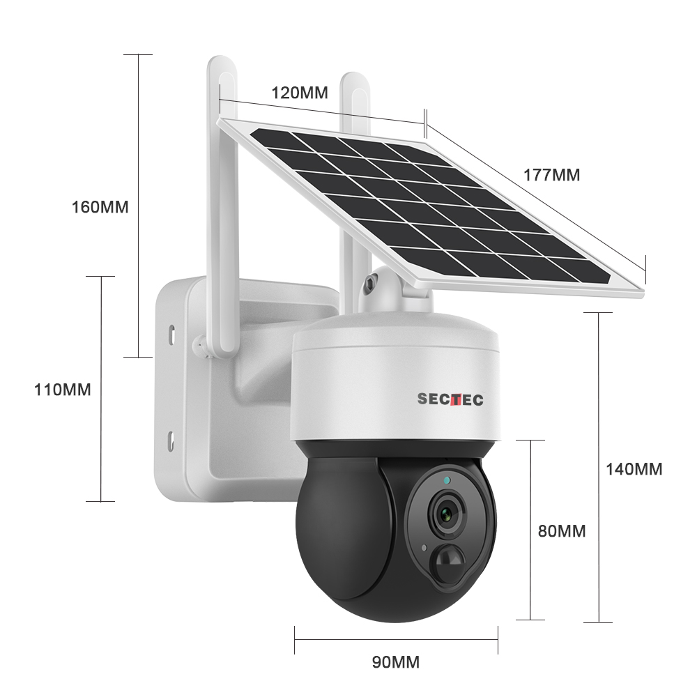 ST-S517C-3M-WIFI Mini Solar Battery PTZ Camera