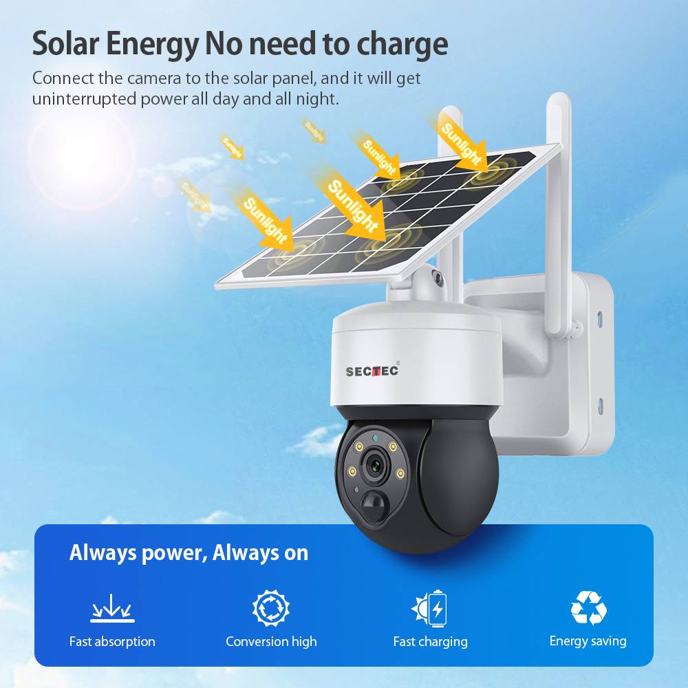 ST-S517C-3M-WIFI Mini Solar Battery PTZ Camera