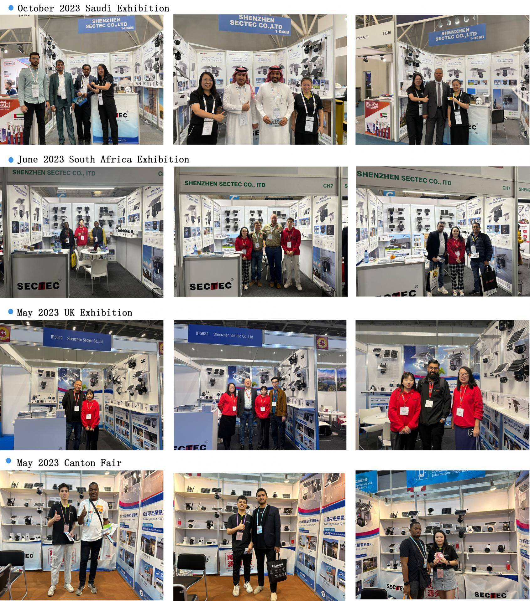 In 2023, SECTEC participated in exhibitions around the world. We are a professional manufacturer of security cameras and are committed to bringing good products to various parts of the world