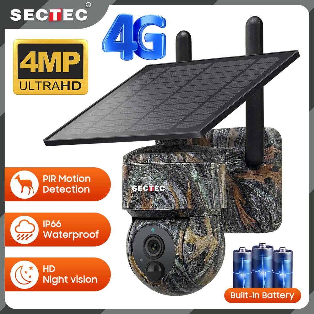 CAMARA PTZ SOLAR 4G 2MPX - HARTEC