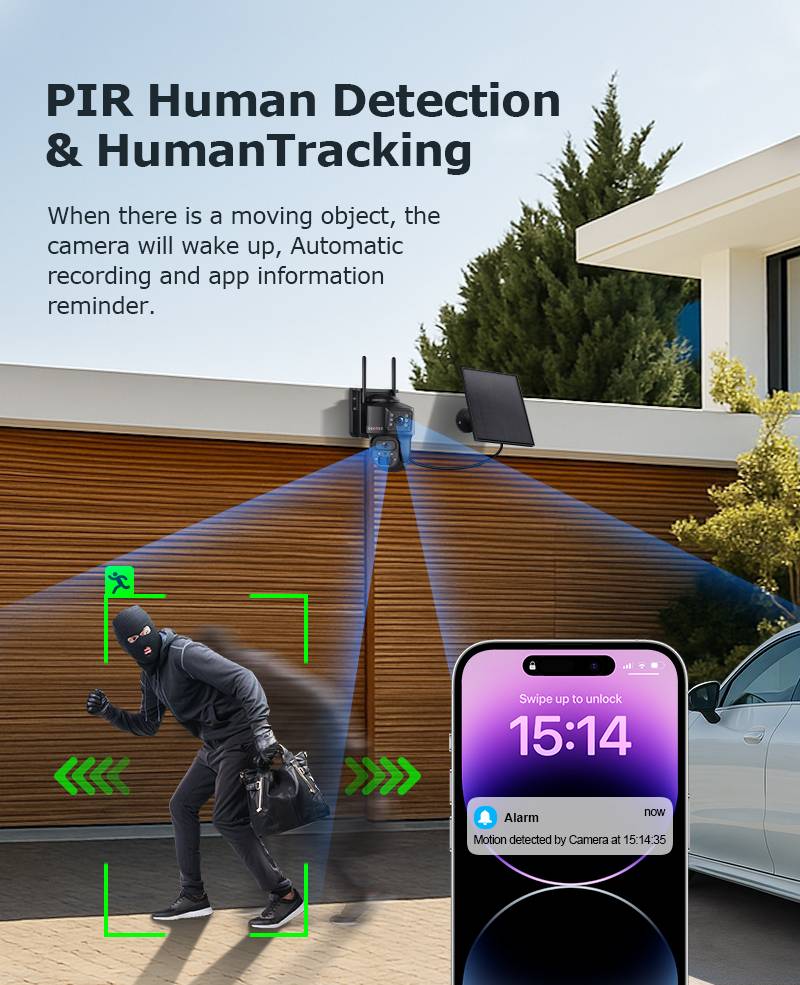  ST-SRK04-B——Solar 4G Router + Wifi Camera 4CH kits