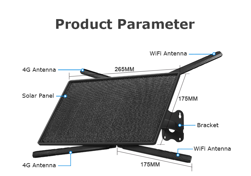  ST-SRK04-B——Solar 4G Router + Wifi Camera 4CH kits