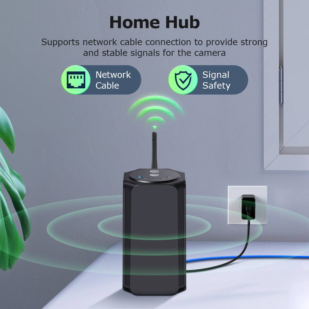 Halow Wifi Home Hub Solar Camera Kits 4-Cam Pack Solar WIFI Solar Network Camera Kits