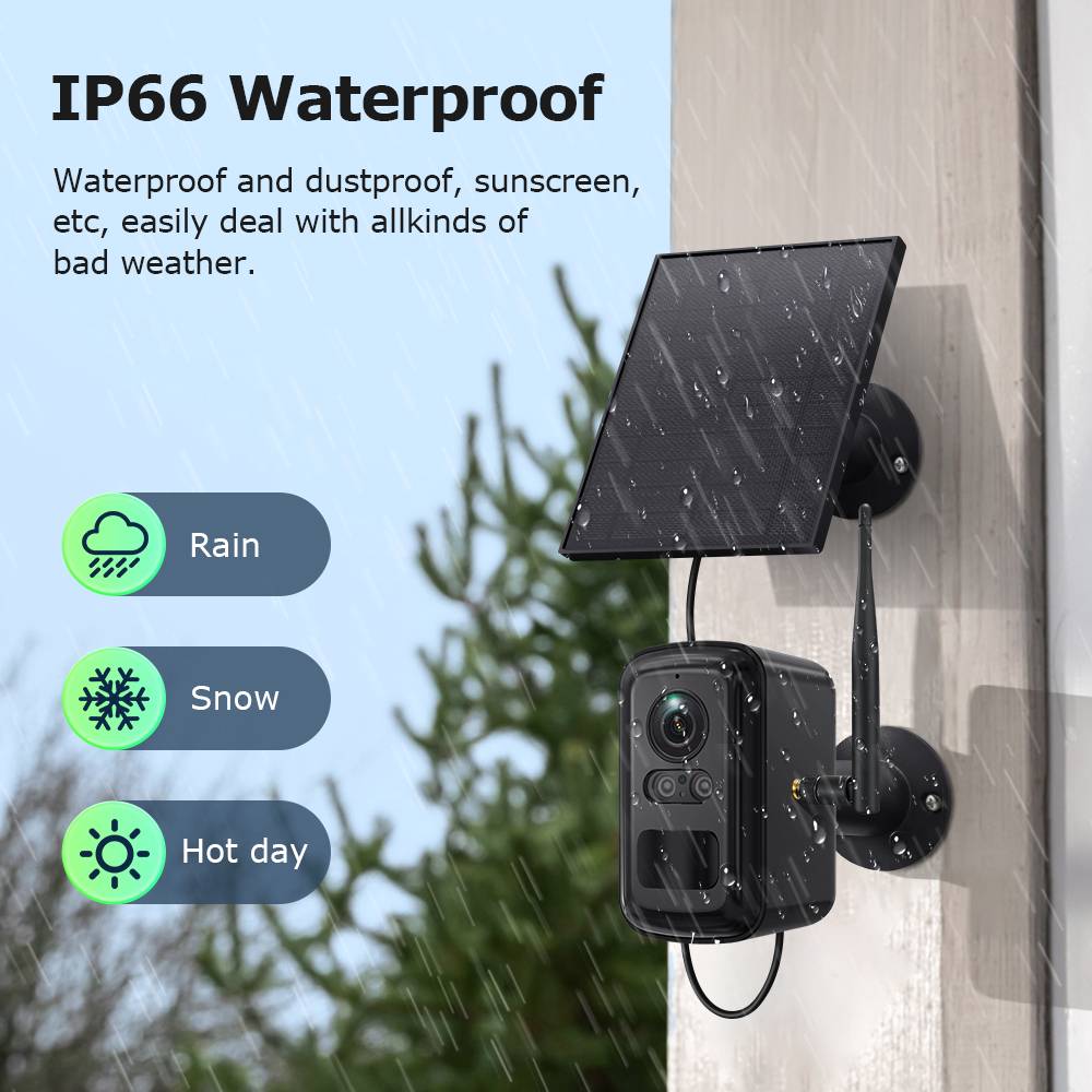 Halow Wifi Home Hub Solar Camera Kits 4-Cam Pack Solar WIFI Solar Network Camera Kits