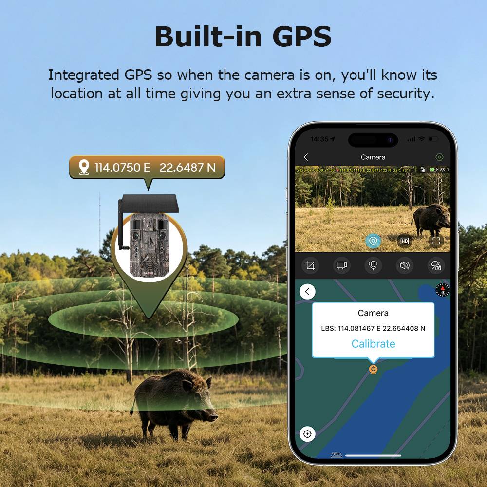SECTEC 24MP Dual Lens Solar Hunting Camera AI Wildlife Trail Camera 4G WiFi Night Vision PIR Motion Detection IP66